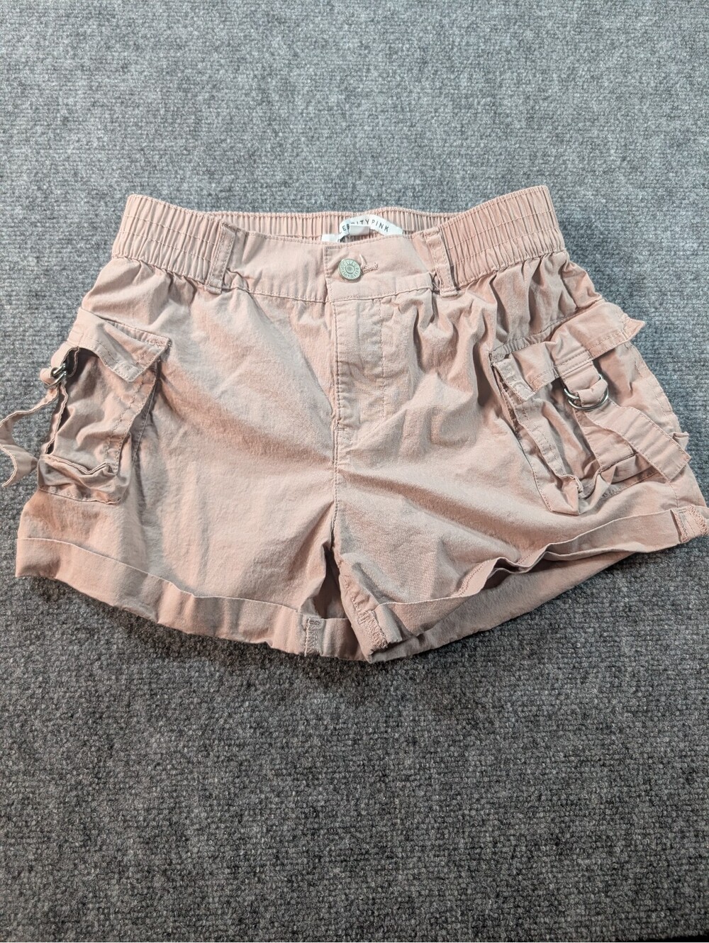 Celebrity Pink Women's XS Pink Cargo Shorts Low Rise Y2K Mauve Rose